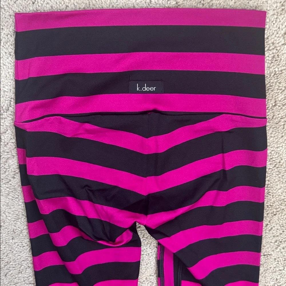 K-Deer Laura Ombré Signature Stripe Full Length Leggings size Small - Picture 7 of 7